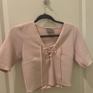 ASOS Blush pink crop top